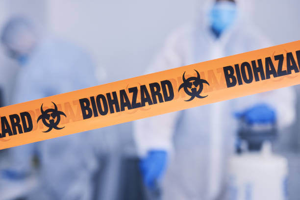 Professional Biohazard Cleanup technician working in Cayuga, IN